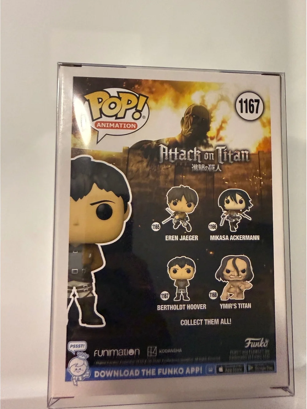 Funko Pop Attack on Titan Bertholdt Hoover #1167 Animation